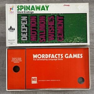Vintage 1976 Educational Spinaway Word Endings Game